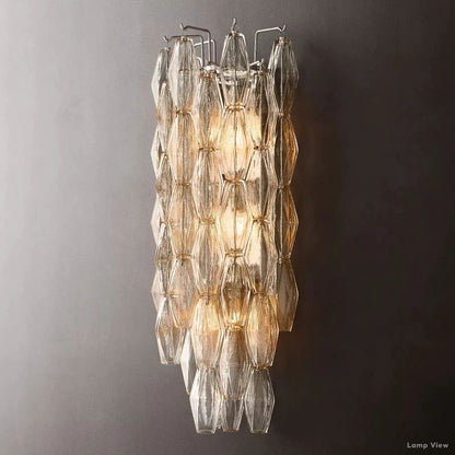 Chiara Lustrous Glass Grand Wall Sconce