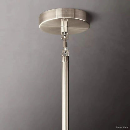 Chiara Lustrous Glass Tiered Round Chandelier 47"