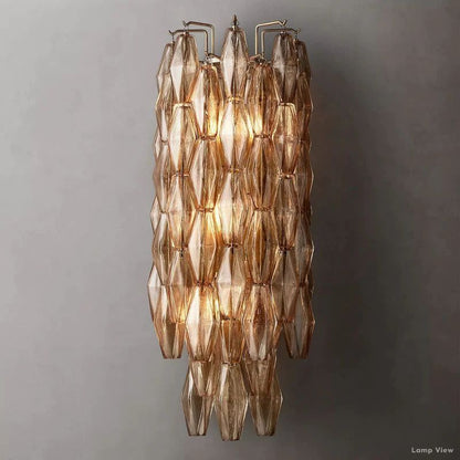 Chiara Lustrous Glass Grand Wall Sconce