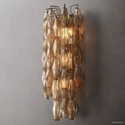 Chiara Lustrous Glass Grand Wall Sconce