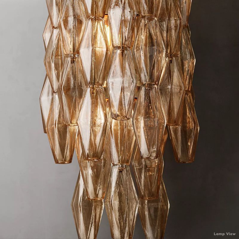 Chiara Lustrous Glass Grand Wall Sconce