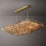 Chiara Tiered Rectangular Chandelier 54"