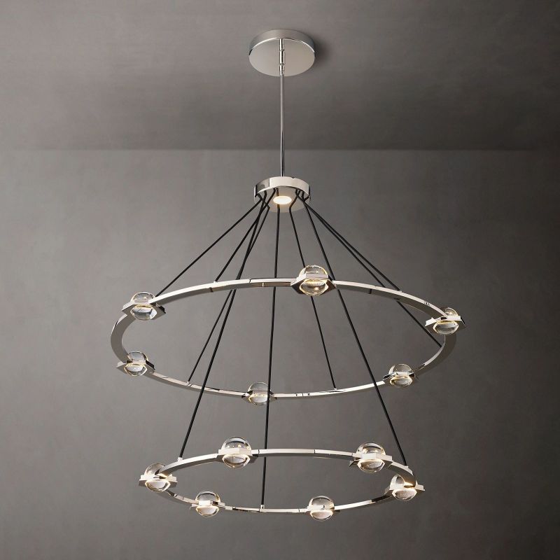 Eclatant Two-Tier Round Chandelier 48"