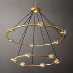 Eclatant Two-Tier Round Chandelier 60"
