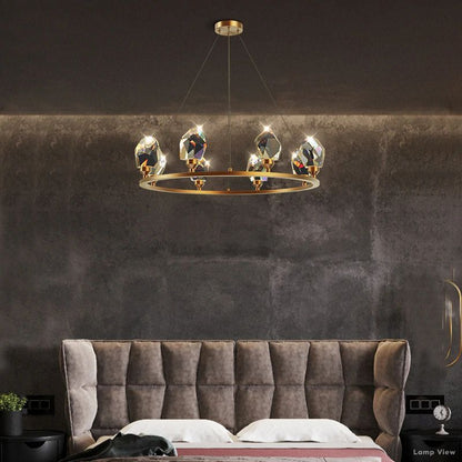 Angle Round Chandelier