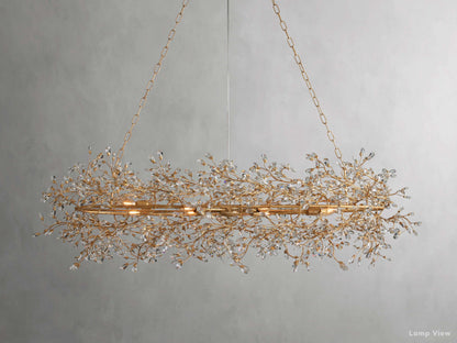 Fiore Bloom Leaf Oval Chandelier