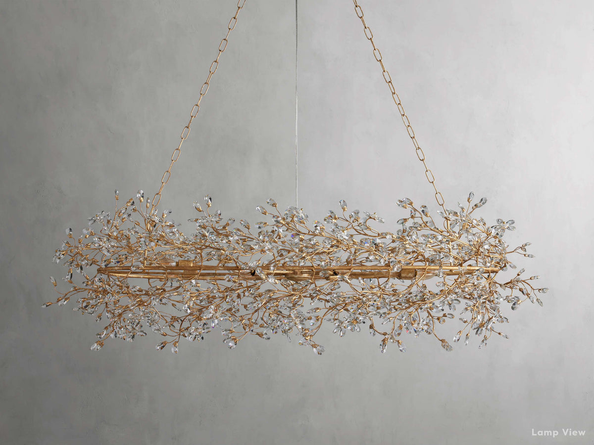 Fiore Bloom Leaf Oval Chandelier