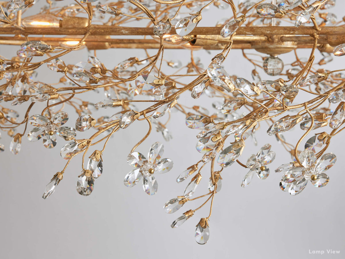 Fiore Bloom Leaf Oval Chandelier