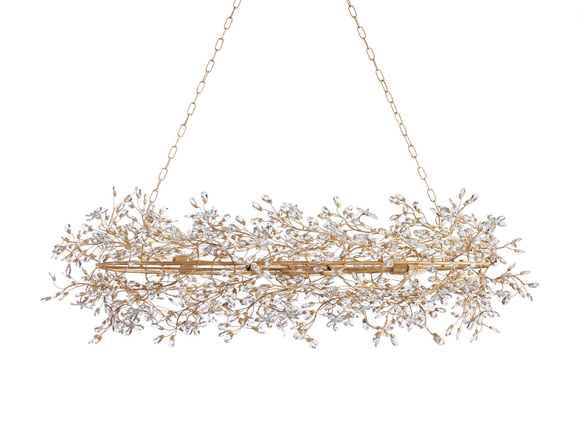 Fiore Bloom Leaf Oval Chandelier