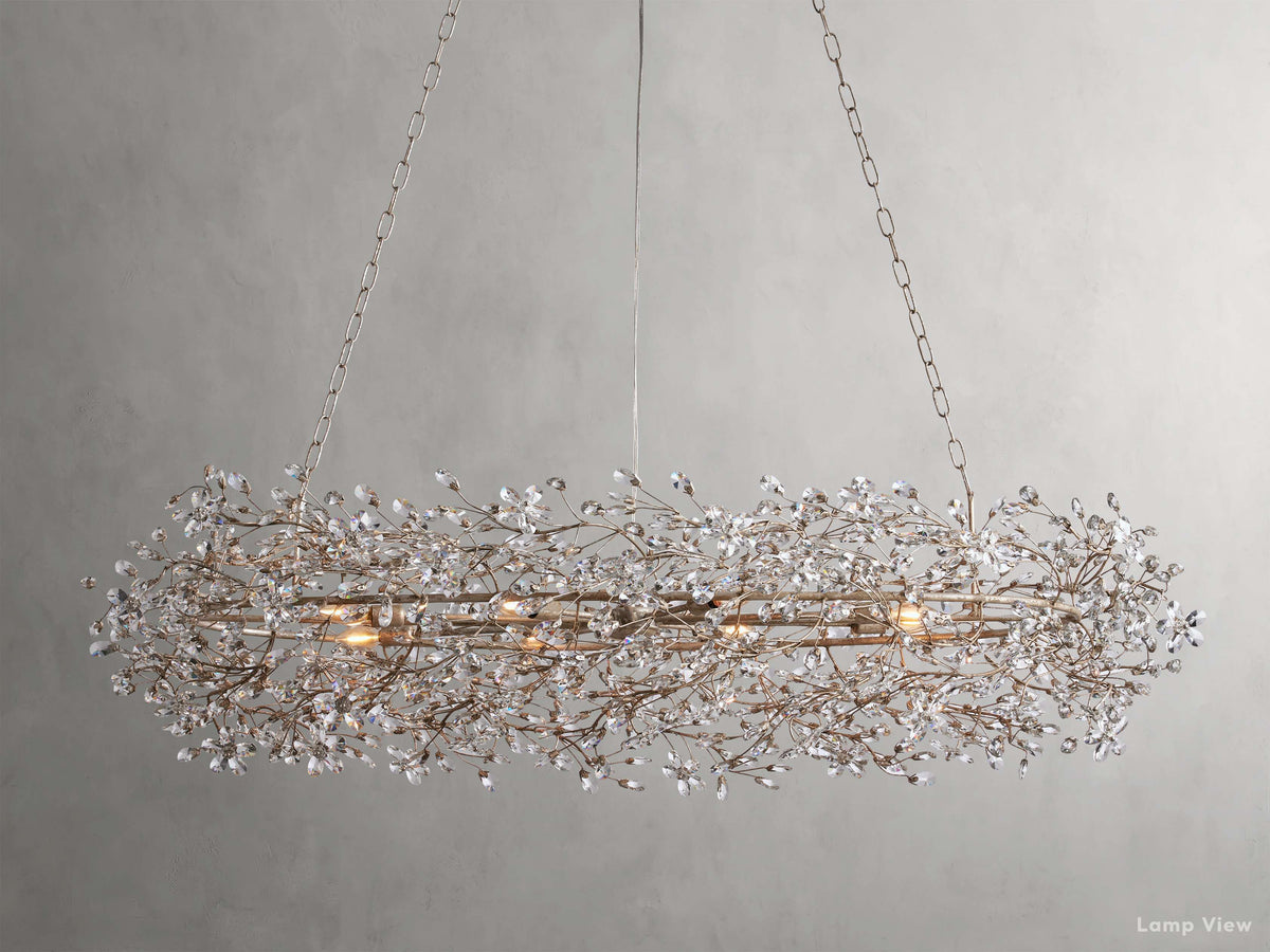 Fiore Bloom Leaf Oval Chandelier