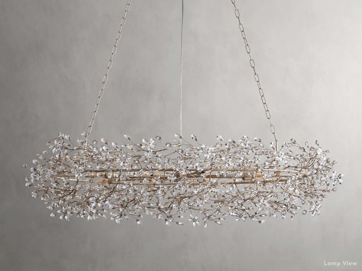 Fiore Bloom Leaf Oval Chandelier
