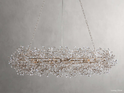 Fiore Bloom Leaf Oval Chandelier