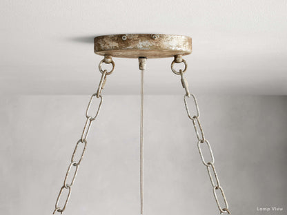 Fiore Bloom Leaf Oval Chandelier