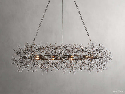 Fiore Bloom Leaf Oval Chandelier