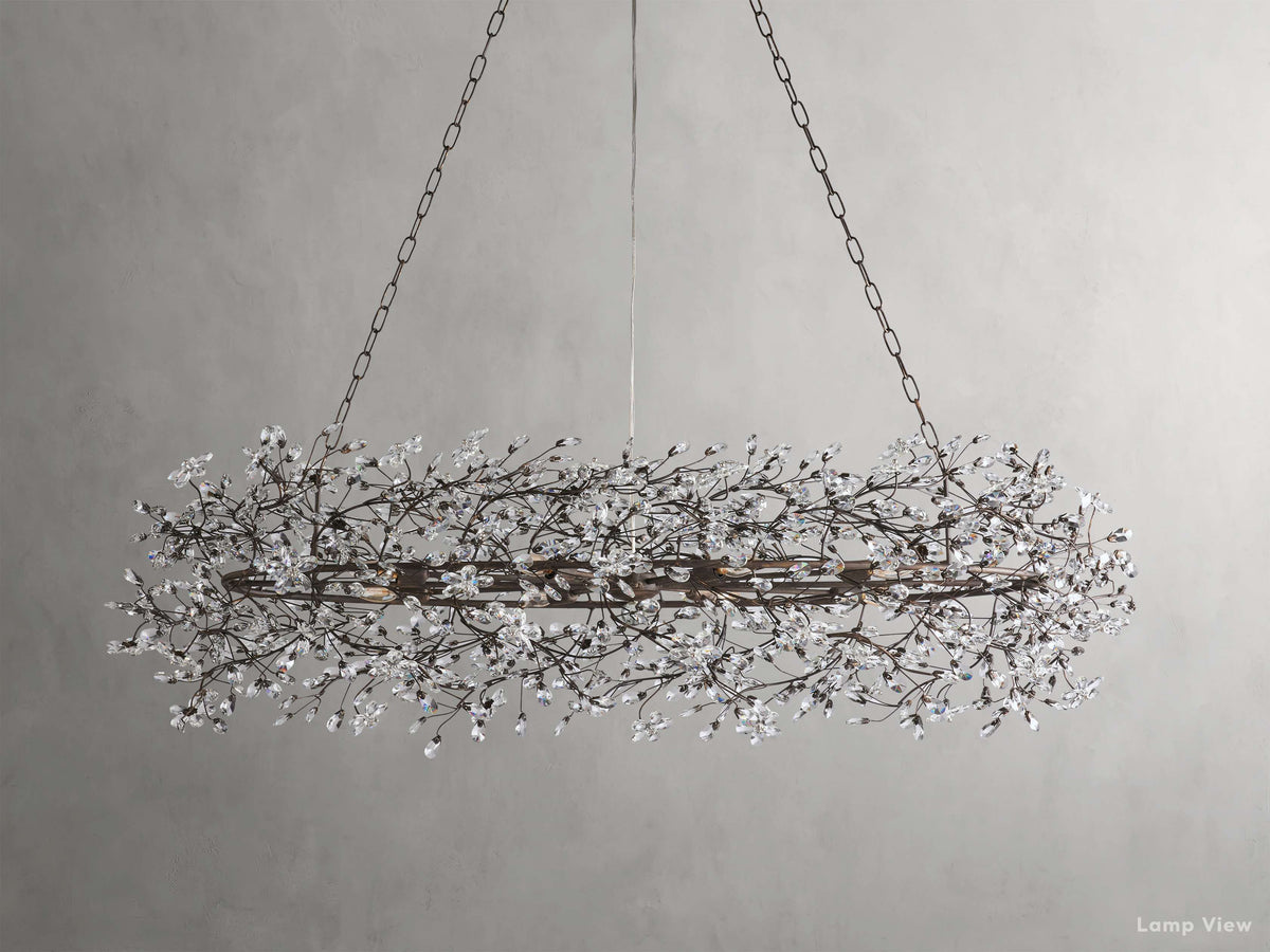 Fiore Bloom Leaf Oval Chandelier