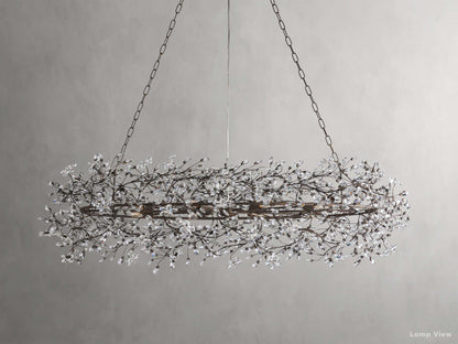Fiore Bloom Leaf Oval Chandelier
