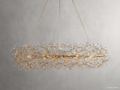 Fiore Bloom Leaf Oval Chandelier