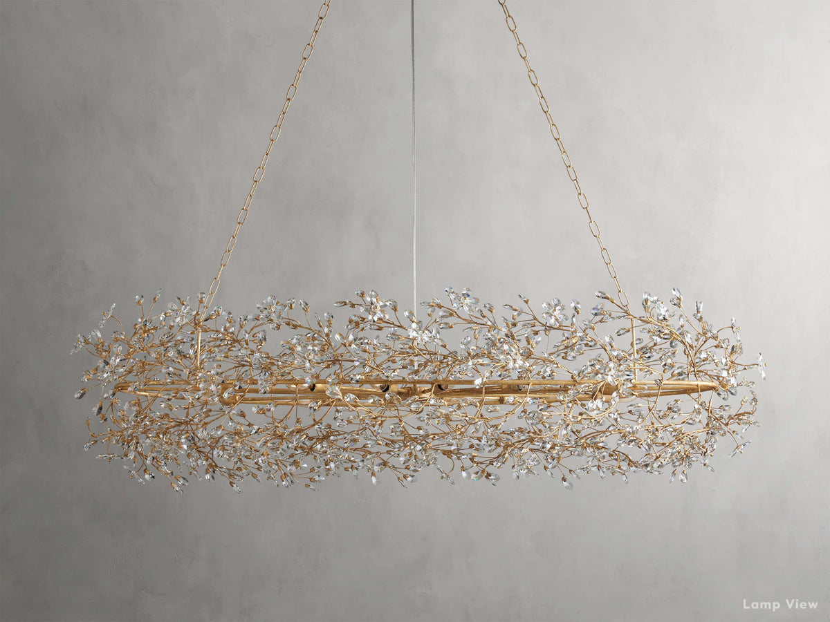 Fiore Bloom Leaf Oval Chandelier