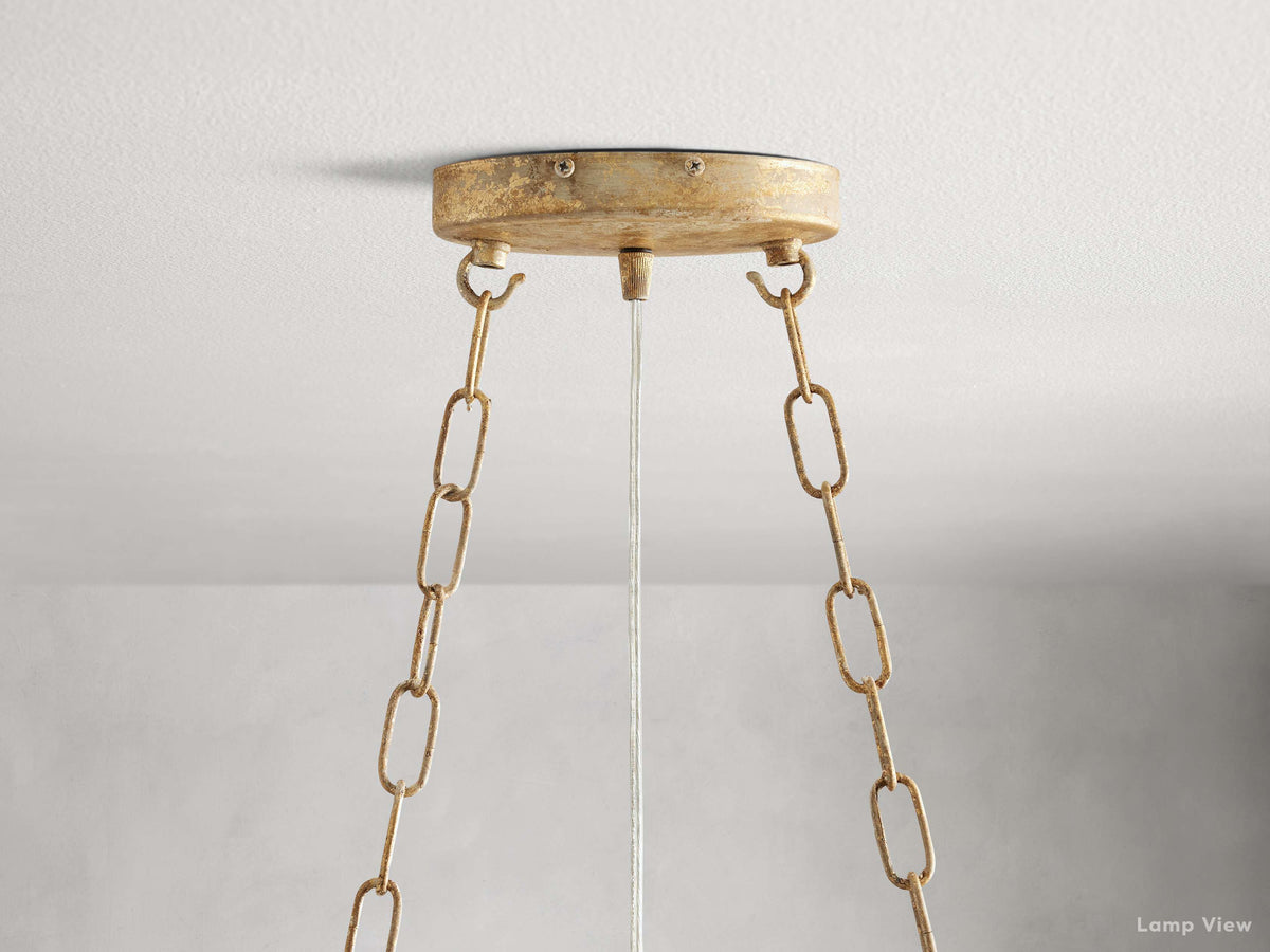 Fiore Bloom Leaf Oval Chandelier