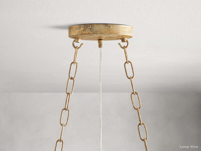 Fiore Bloom Leaf Oval Chandelier