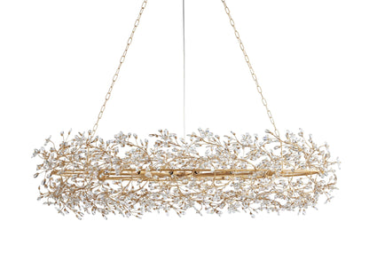 Fiore Bloom Leaf Oval Chandelier