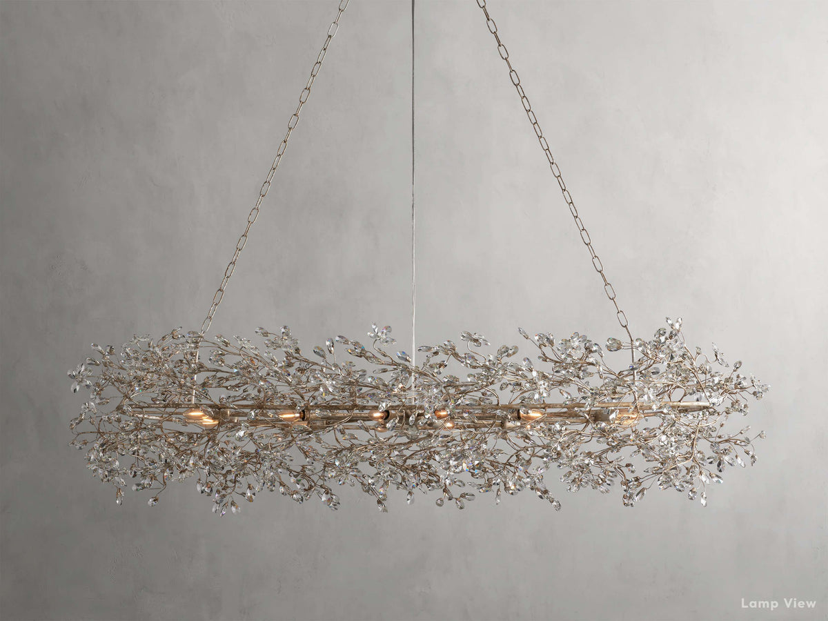 Fiore Bloom Leaf Oval Chandelier
