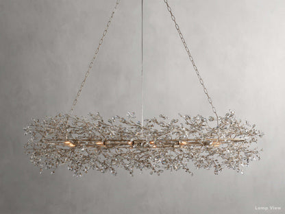 Fiore Bloom Leaf Oval Chandelier
