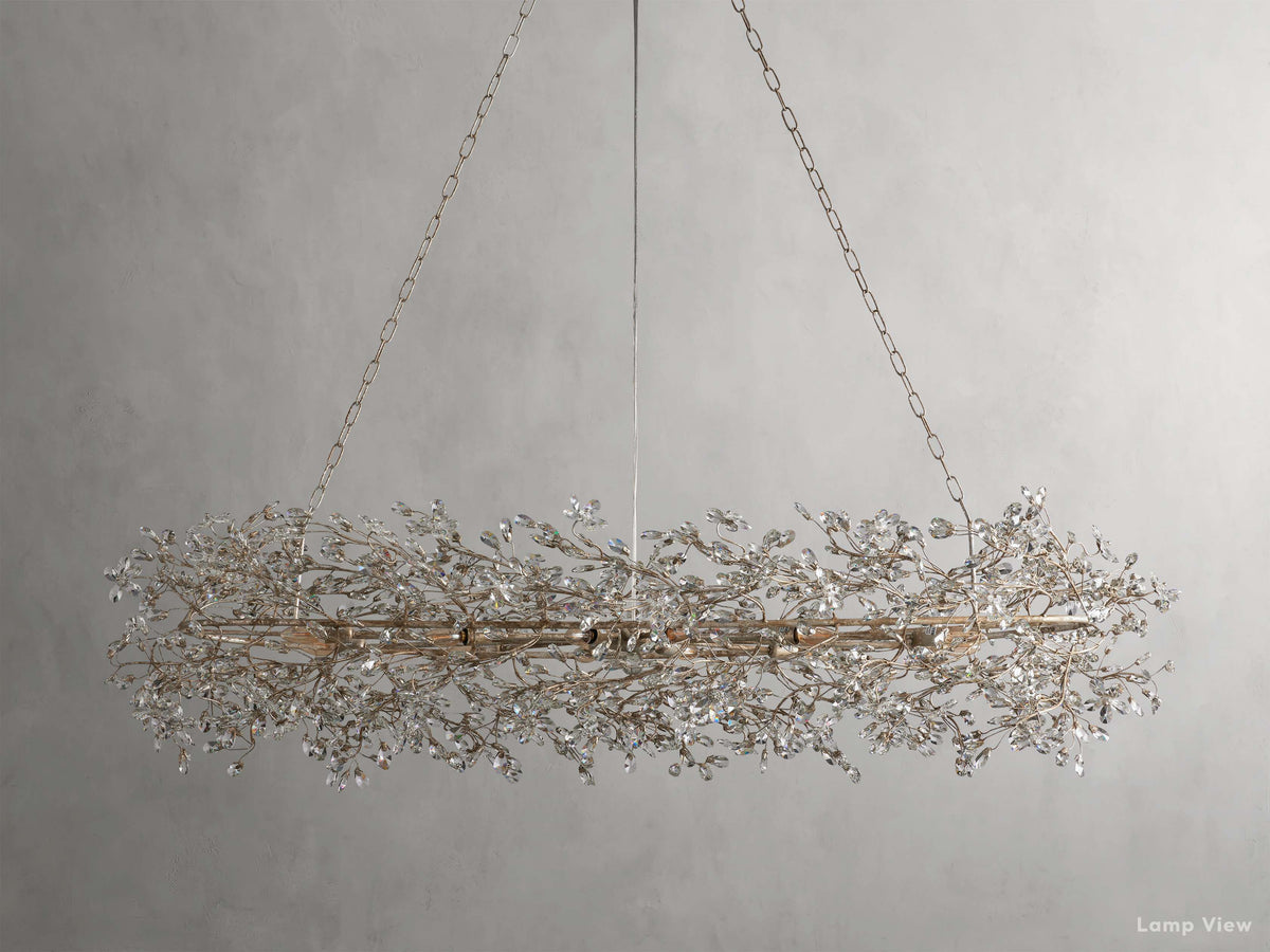 Fiore Bloom Leaf Oval Chandelier