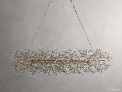 Fiore Bloom Leaf Oval Chandelier