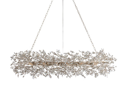 Fiore Bloom Leaf Oval Chandelier