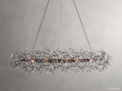 Fiore Bloom Leaf Oval Chandelier