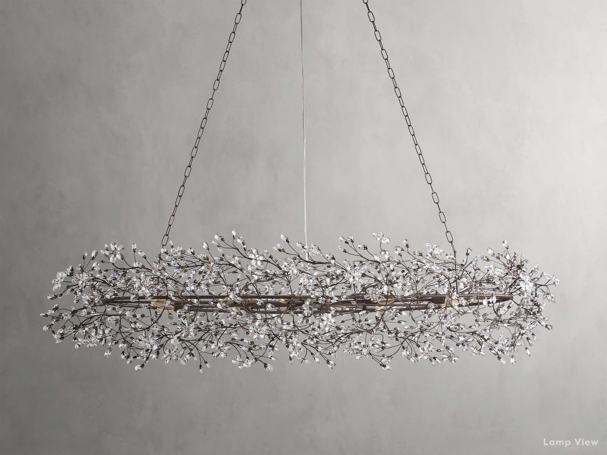 Fiore Bloom Leaf Oval Chandelier