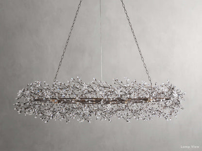 Fiore Bloom Leaf Oval Chandelier