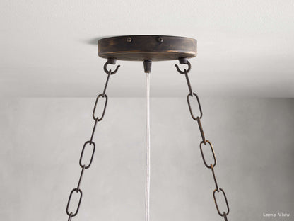 Fiore Bloom Leaf Oval Chandelier