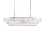Ghiaccio Textured Oval Chandelier