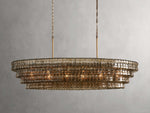 Ghiaccio Textured Oval Chandelier