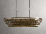 Ghiaccio Textured Oval Chandelier