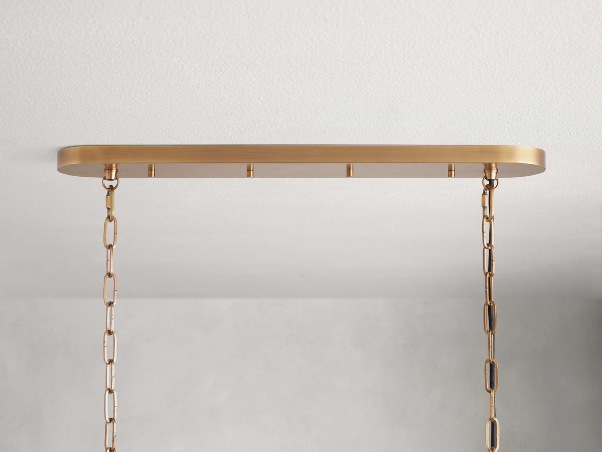 Ghiaccio Textured Oval Chandelier