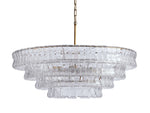 Ghiaccio Textured Round Chandelier