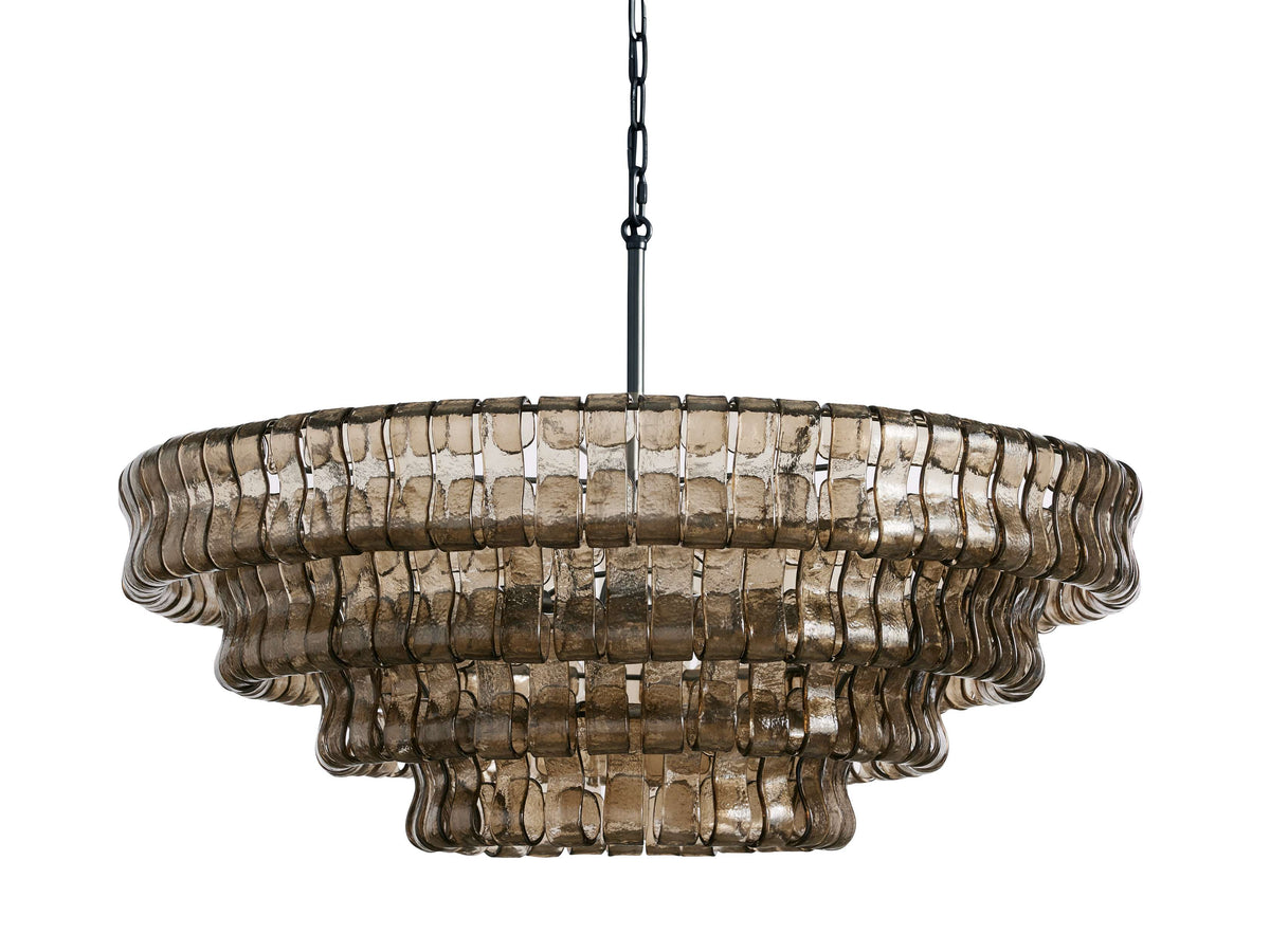 Ghiaccio Textured Round Chandelier