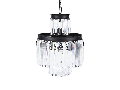 Leyland Clear Crystal Tiered Chandelier