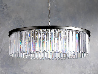 Leyland Clear Crystal Round Chandelier