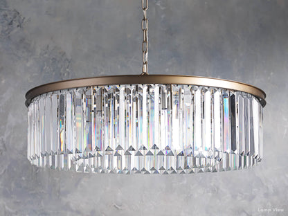 Leyland Clear Crystal Round Chandelier