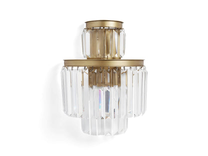 Leyland Clear Crystal Wall Sconce