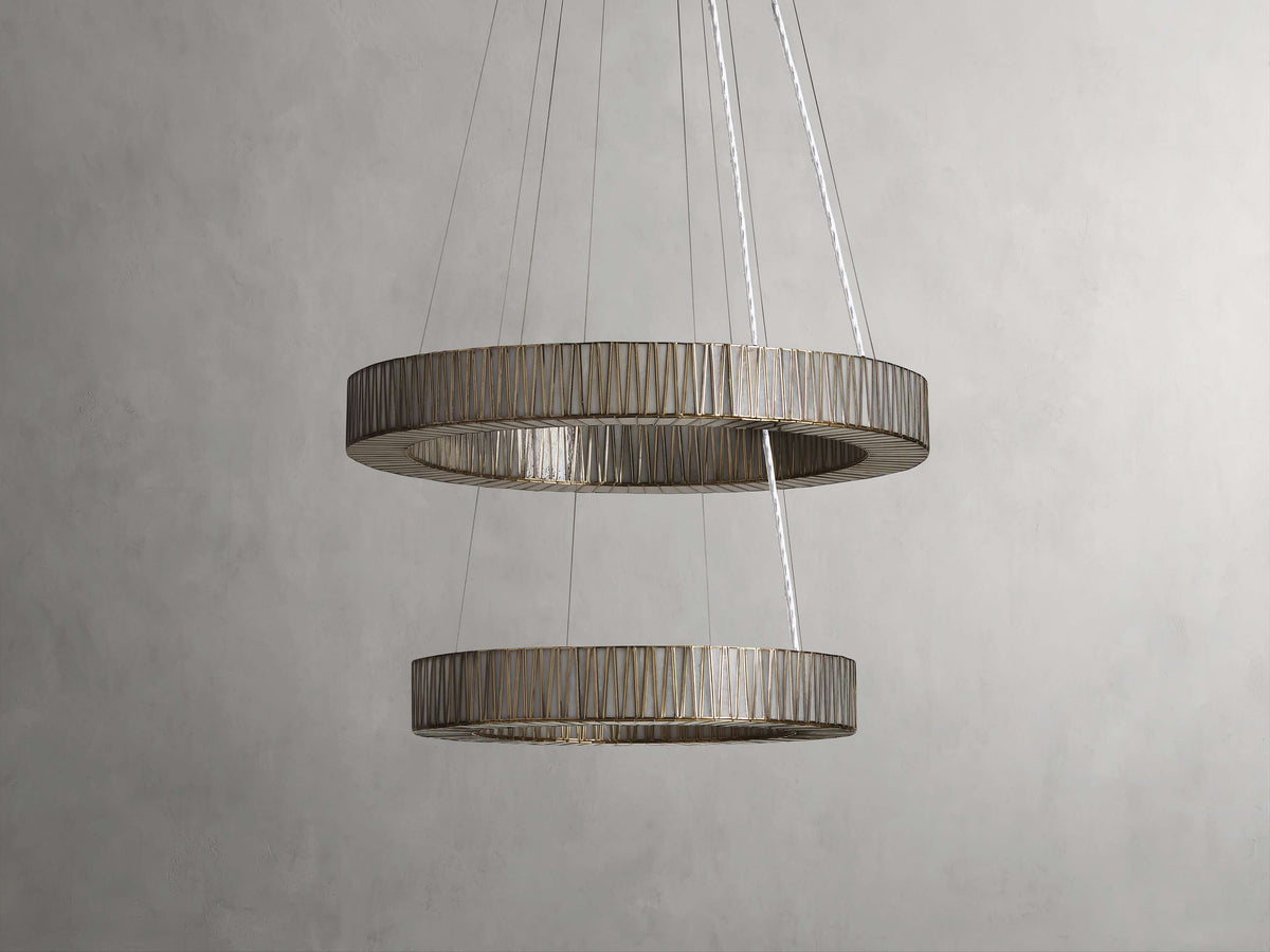 Jeunet Two-Tier Round Chandelier