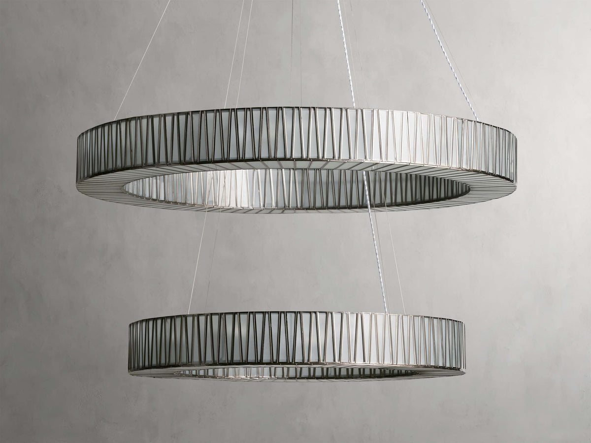 Jeunet Two-Tier Round Chandelier