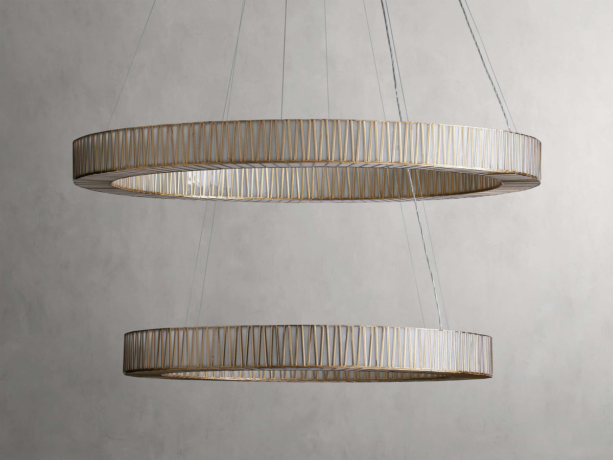 Jeunet Two-Tier Round Chandelier