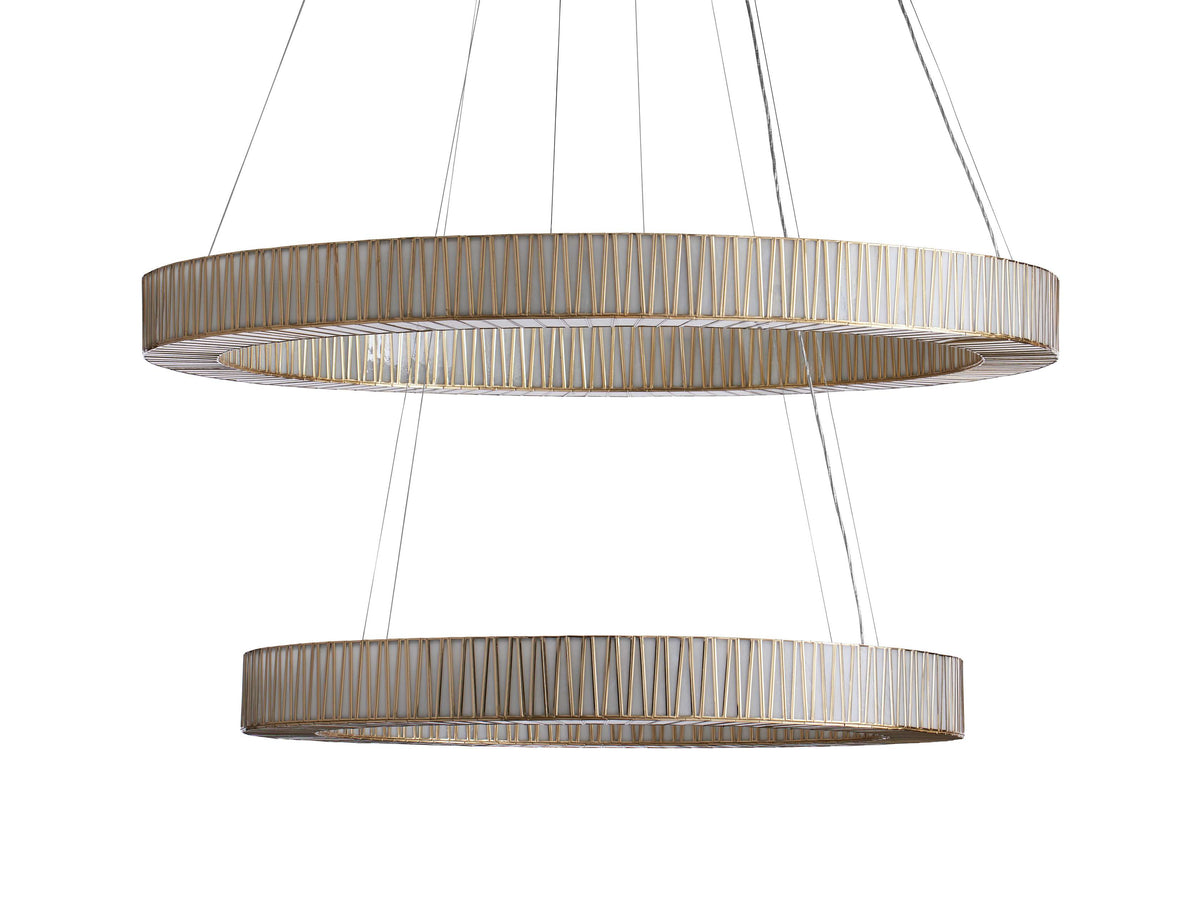 Jeunet Two-Tier Round Chandelier