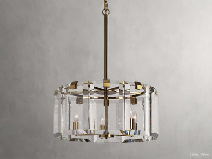 Amaya Thick Crystal Round Chandelier