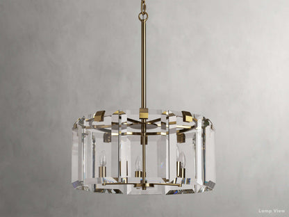 Amaya Thick Crystal Round Chandelier
